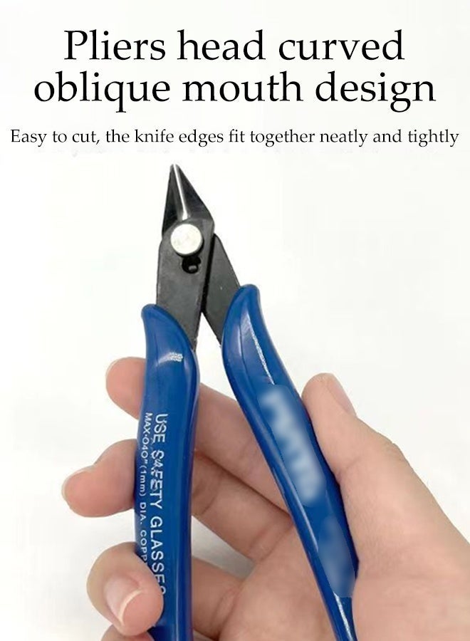 DUNISO Wire Cutters,Side Cutters Flush Cut Pliers,with Non-Slip Handle,Durable, Sturdy, and Labor-Saving,for Electronics, Jewelry, 3D Printing, and Crafts,Trim Copper Wires and Plastic Burrs ﻿ ﻿ - Image 3